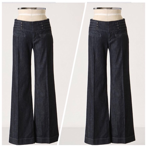 wide leg sailor jeans